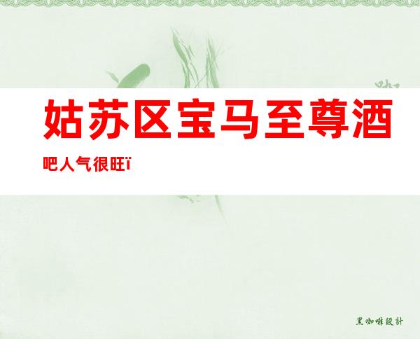 姑苏区宝马至尊酒吧人气很旺,名副其实苏州高档次酒吧