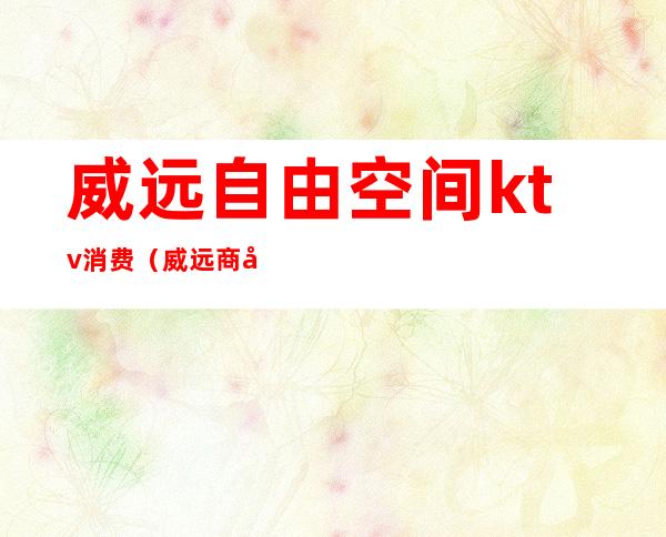 威远自由空间ktv消费(威远商务KTV)