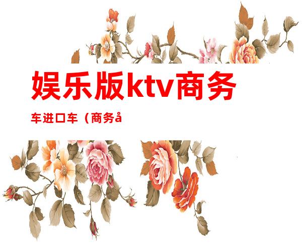 娱乐版ktv商务车进口车(商务娱乐KTV)