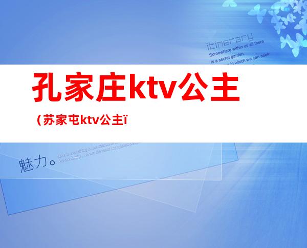 孔家庄ktv公主（苏家屯ktv公主）
