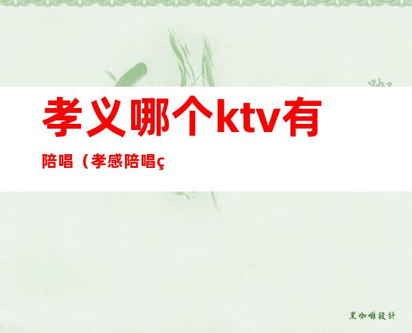 孝义哪个ktv有陪唱(孝感陪唱的ktv)