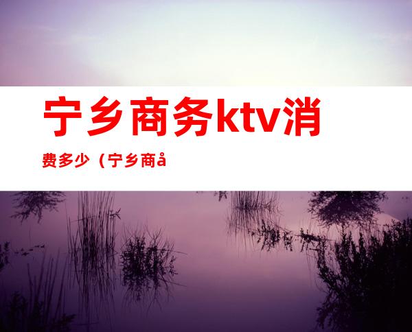 宁乡商务ktv消费多少(宁乡商务ktv消费多少一天)