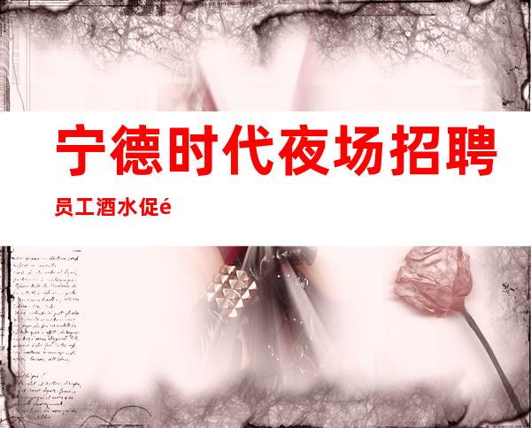 宁德时代夜场招聘员工酒水促销员 工资好上班