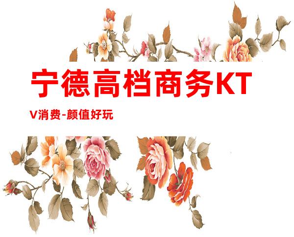 宁德高档商务KTV消费-颜值好玩得好