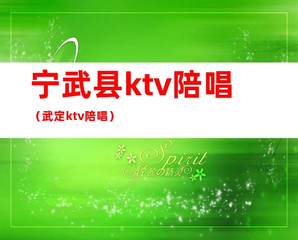 宁武县ktv陪唱(武定ktv陪唱)
