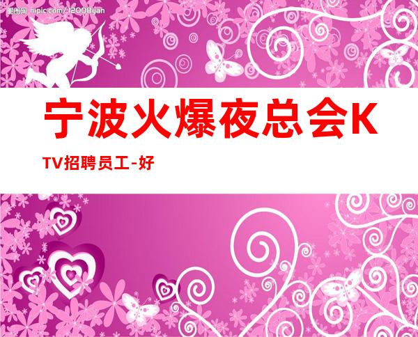 宁波火爆夜总会KTV招聘员工-好场子不挑人