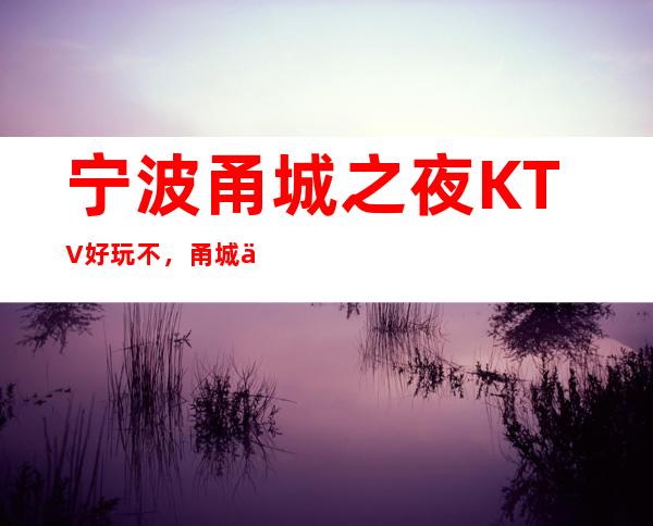 宁波甬城之夜KTV好玩不，甬城之夜KTV公主多少。