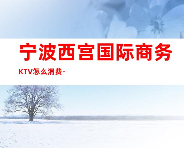 宁波西宫国际商务KTV怎么消费-好玩不贵西宫国际KTV。