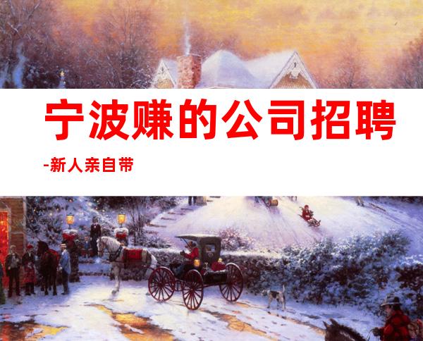 宁波赚的公司招聘-新人亲自带保证上班率