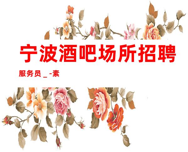 宁波酒吧场所招聘服务员_-素场