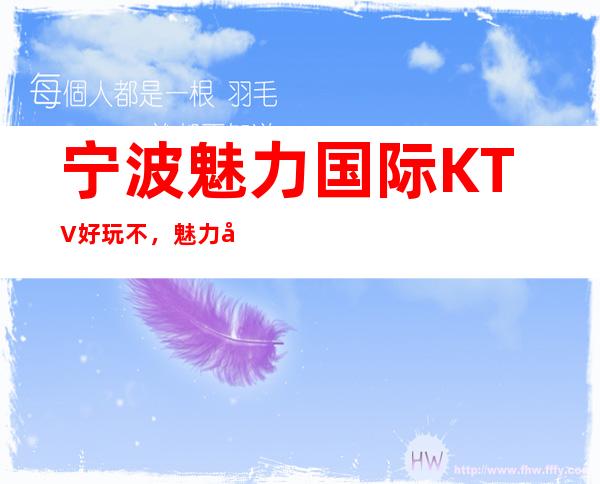 宁波魅力国际KTV好玩不，魅力国际KTV公主多少。