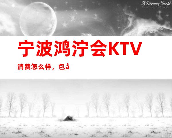 宁波鸿泞会KTV消费怎么样，包厢低消-人均消费多少。