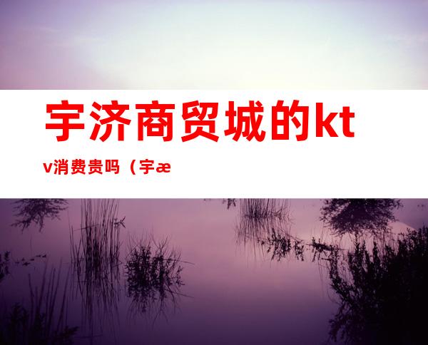 宇济商贸城的ktv消费贵吗（宇济ktv怎么玩）