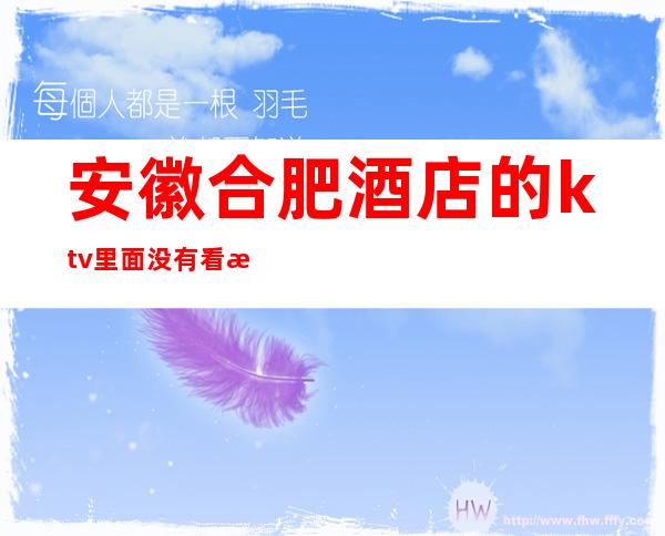 安徽合肥酒店的ktv里面没有看房公主吗?（合肥哪家ktv公主好）