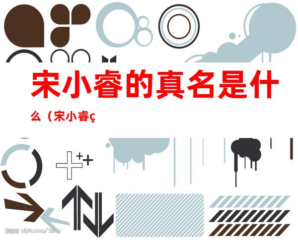 宋小睿的真名是什么(宋小睿的真名是什么 全家福)