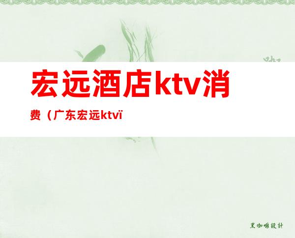 宏远酒店ktv消费(广东宏远ktv)