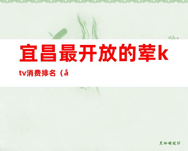 宜昌最开放的荤ktv消费排名(宜昌商务KTV)