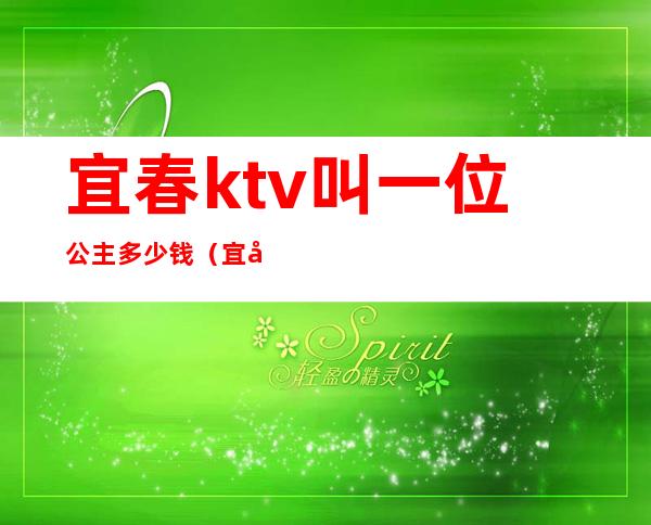 宜春ktv叫一位公主多少钱(宜宾ktv公主多少钱一位)