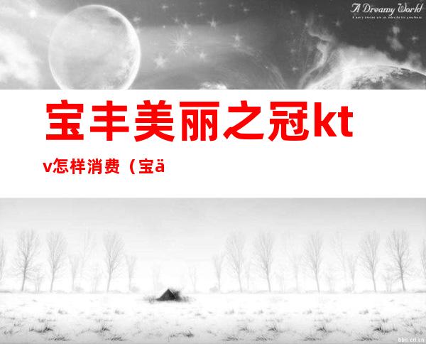 宝丰美丽之冠ktv怎样消费(宝丰宝悦KTV)