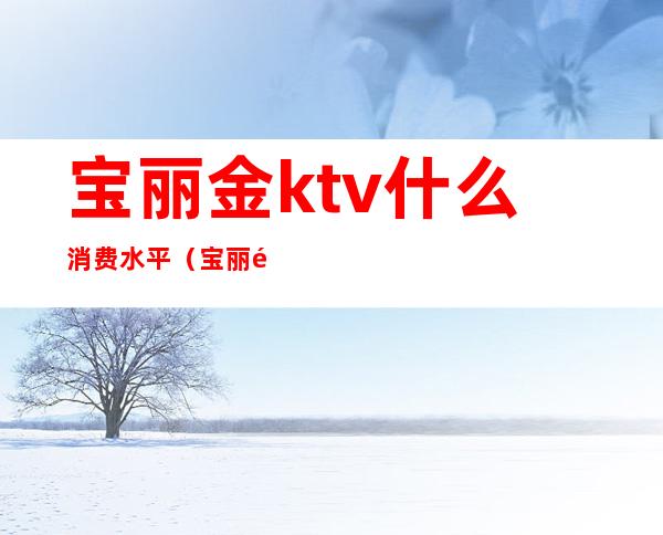 宝丽金ktv什么消费水平(宝丽金ktv怎么样)