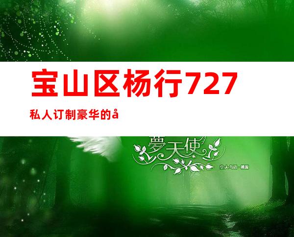 宝山区杨行727私人订制豪华的夜总会KTV包厢预订