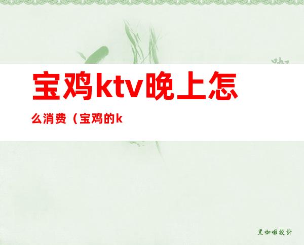 宝鸡ktv晚上怎么消费(宝鸡的ktv开门了吗)