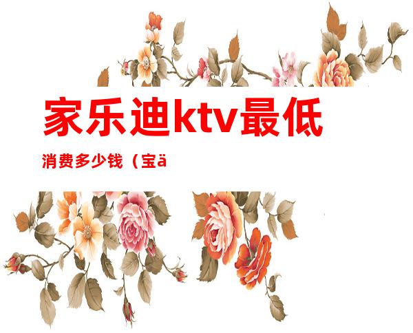 家乐迪ktv最低消费多少钱(宝乐迪ktv多少钱)