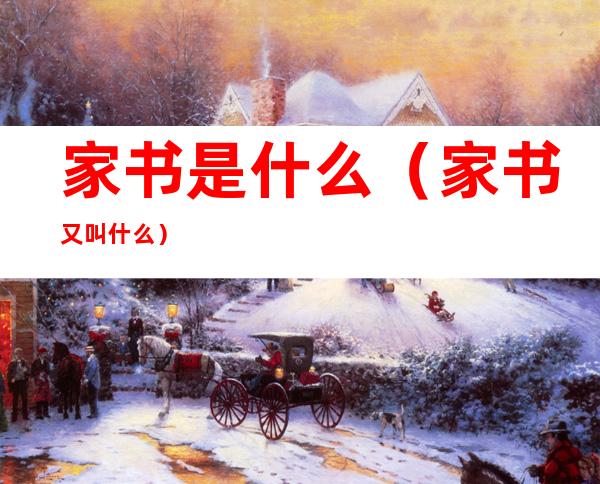 家书是什么（家书又叫什么）