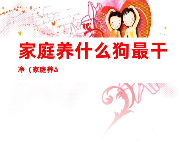 家庭养什么狗最干净（家庭养什么狗最干净贵宾犬）