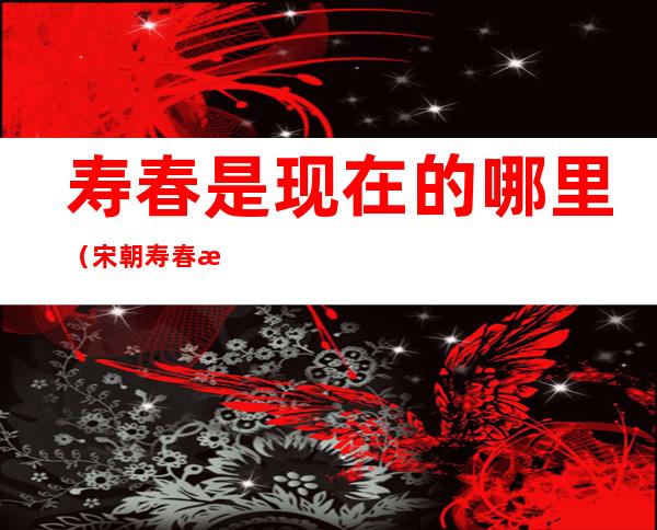 寿春是现在的哪里（宋朝寿春是现在的哪里）