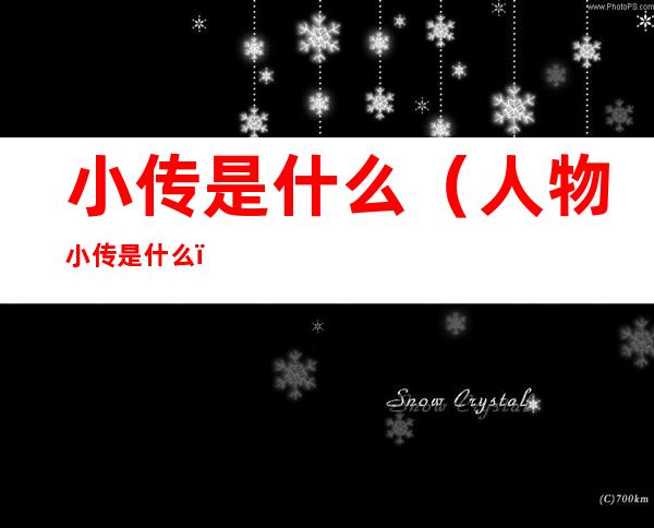 小传是什么(人物小传是什么)