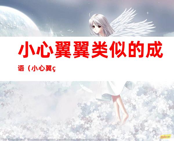 小心翼翼类似的成语(小心翼翼类似的成语是什么)