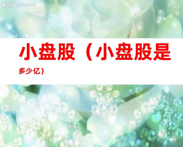 小盘股(小盘股是多少亿)