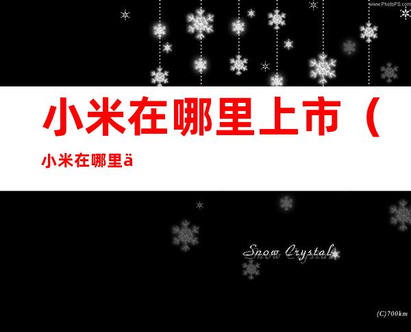 小米在哪里上市(小米在哪里上市成功)
