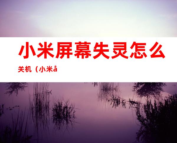 小米屏幕失灵怎么关机(小米屏幕失灵了怎么办)