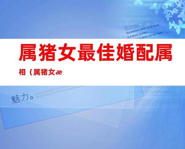 属猪女最佳婚配属相(属猪女最佳婚配属相有哪几个)