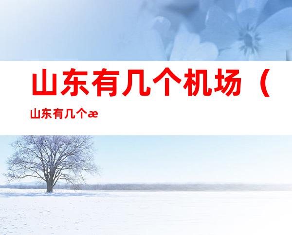 山东有几个机场(山东有几个机场分别在哪)