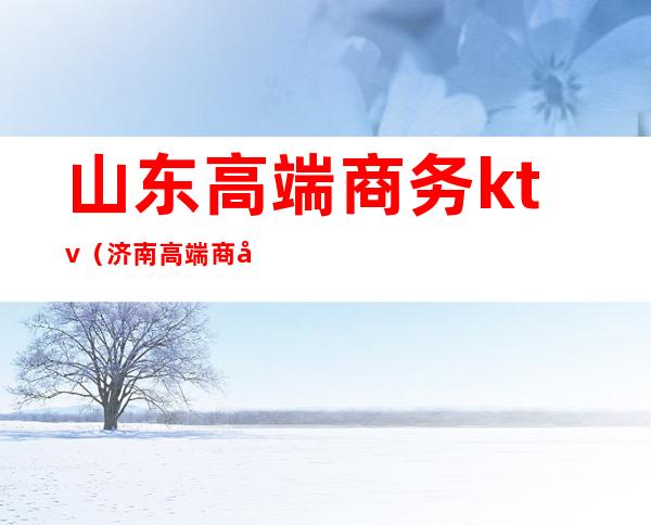 山东高端商务ktv(济南高端商务)