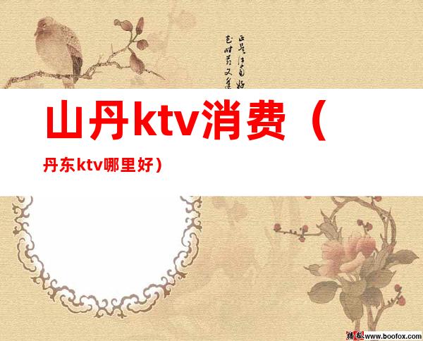 山丹ktv消费(丹东ktv哪里好)