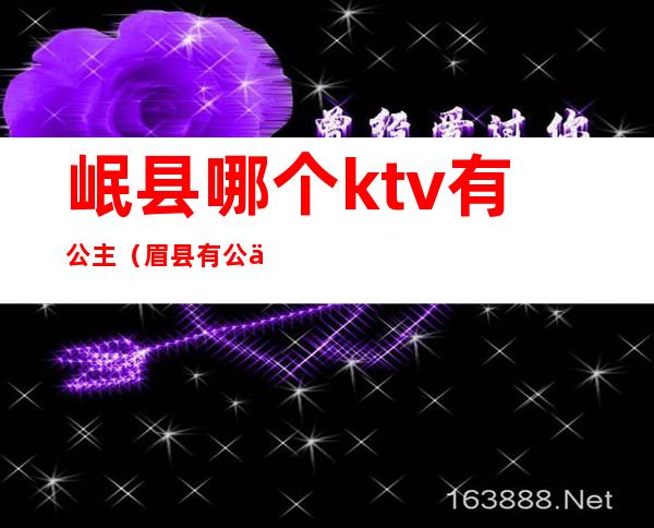岷县哪个ktv有公主(眉县有公主的ktv)