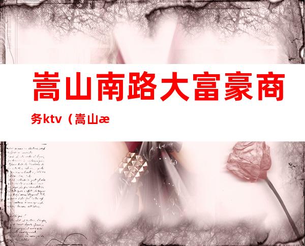 嵩山南路大富豪商务ktv(嵩山有一居商务会所)