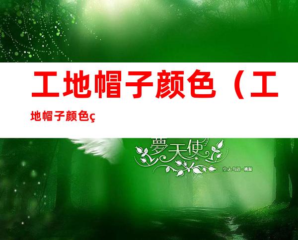 工地帽子颜色(工地帽子颜色等级图片)