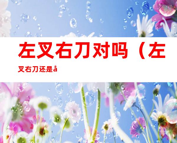 左叉右刀对吗(左叉右刀还是右叉左刀)