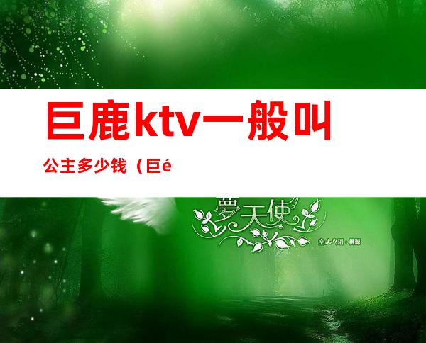 巨鹿ktv一般叫公主多少钱(巨鹿ktv一般叫公主多少钱一天)