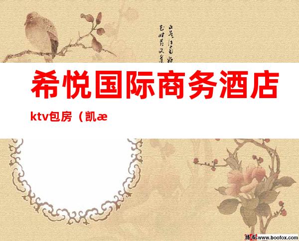 希悦国际商务酒店ktv包房(凯悦国际ktv电话)