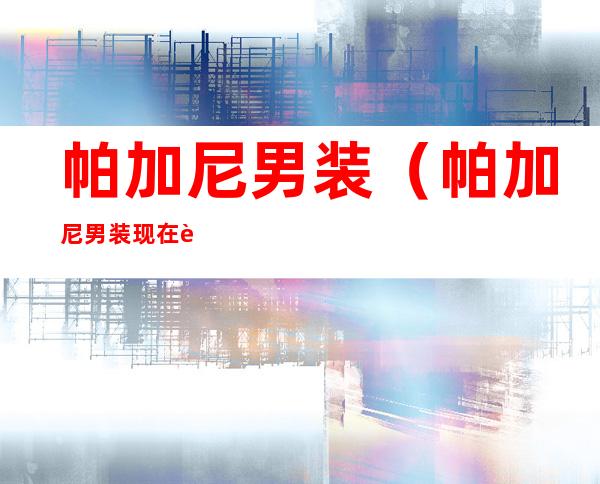 帕加尼男装(帕加尼男装现在还有吗)