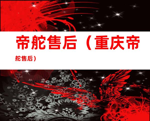 帝舵售后(重庆帝舵售后)