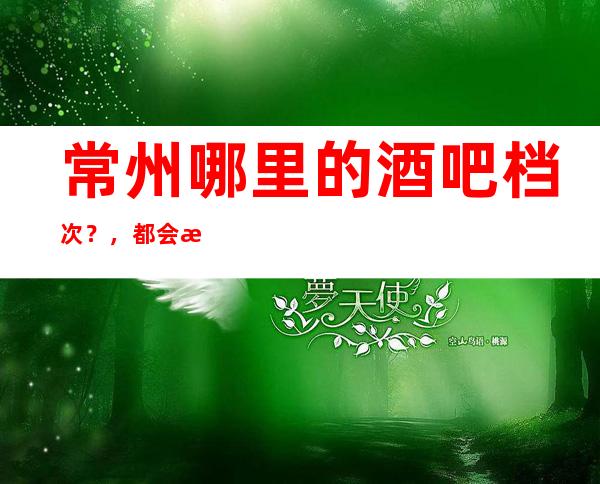 常州哪里的酒吧档次?,都会时尚,尽在欢唱!