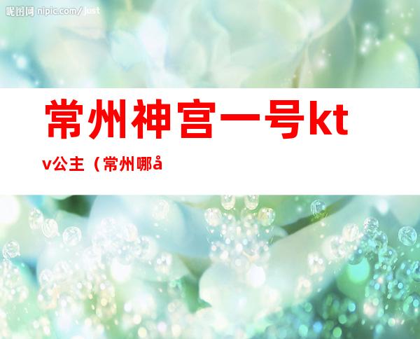 常州神宫一号ktv公主(常州哪家ktv有公主)