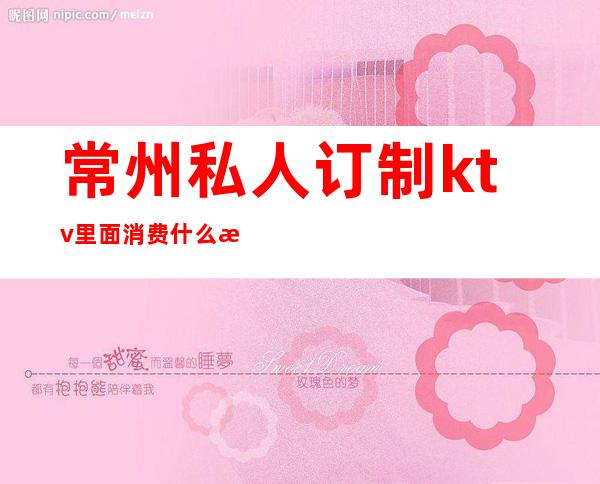 常州私人订制ktv里面消费什么样（）